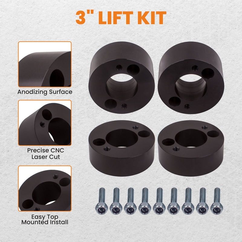 3 Rear and 3 Front Rear Leveling Spacers Lift Kit compatible for Honda CRV CR-V 1997-2001