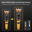 Height And Damper Adjustable Coilover Suspension Kit compatible for BMW E46 3 Series 1998-2006 325i 330i
