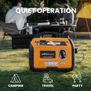 Portable Inverter Generator 2300 Watt Gas Powered Quiet Device
