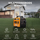Gas Powered 3500 Watt Portable Inverter Generator Quiet Generator for Home Use and Outdoor Camping