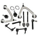 10x Front Upper Control Arm Ball Joint Tie Rods Sway Bar compatible for Hummer H3 2006-2010