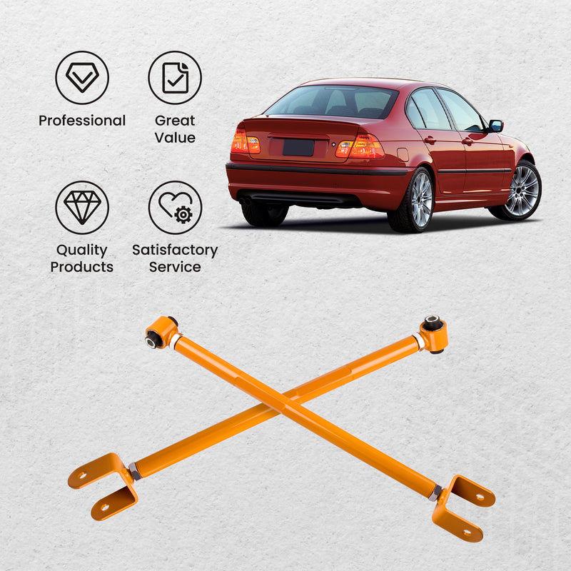 Golden Adjustable Rear Lower Control Arms/ Bar Camber Kit compatible for BMW E46 E36 E89 Z4 E83 E85 E86