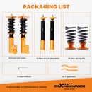 Compatible for Nissan Altima Sedan ( L32) 2007 - 2012 Coilovers Kits Compatible for Nissan Altima Coupe ( D32 ) 2008 - 2013 Shock Adj. Damper lowering kit