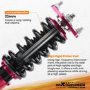 Compatible for Honda Civic 2001 2002 2003 2004 2005 Adjustbale Height Shock Strut Red Coilovers lowering kit