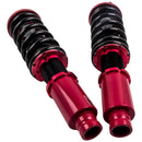 Adj. Damper Full Set compatible for HONDA CR-V 1996-2001 Coilover Absorber Kit Red lowering kit