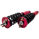 Adj. Damper Full Set compatible for HONDA CR-V 1996-2001 Coilover Absorber Kit Red lowering kit