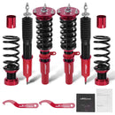 Compatible for BMW 3 Series E90 E91 06-13 Adj Height Shocks FrontRear Red Coilovers Kits
