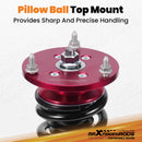 Compatible for BMW 3 Series E90 E91 06-13 Adj Height Shocks FrontRear Red Coilovers Kits