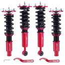 Coilovers Kits compatible for Mitsubishi Eclipse 95-99 2ND Gen Adj Damper 24 Levels Red lowering kit