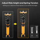 Compatible For HONDA PRELUDE BB1-BB9 1992-2001 Shock Absorbers Coil Spring Strut Coilovers lowering kit