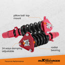 Coilover suspension kit Compatible for Mazda 2004-2013 Adjust Height Red Assembly Coilovers Shock Struts Kit