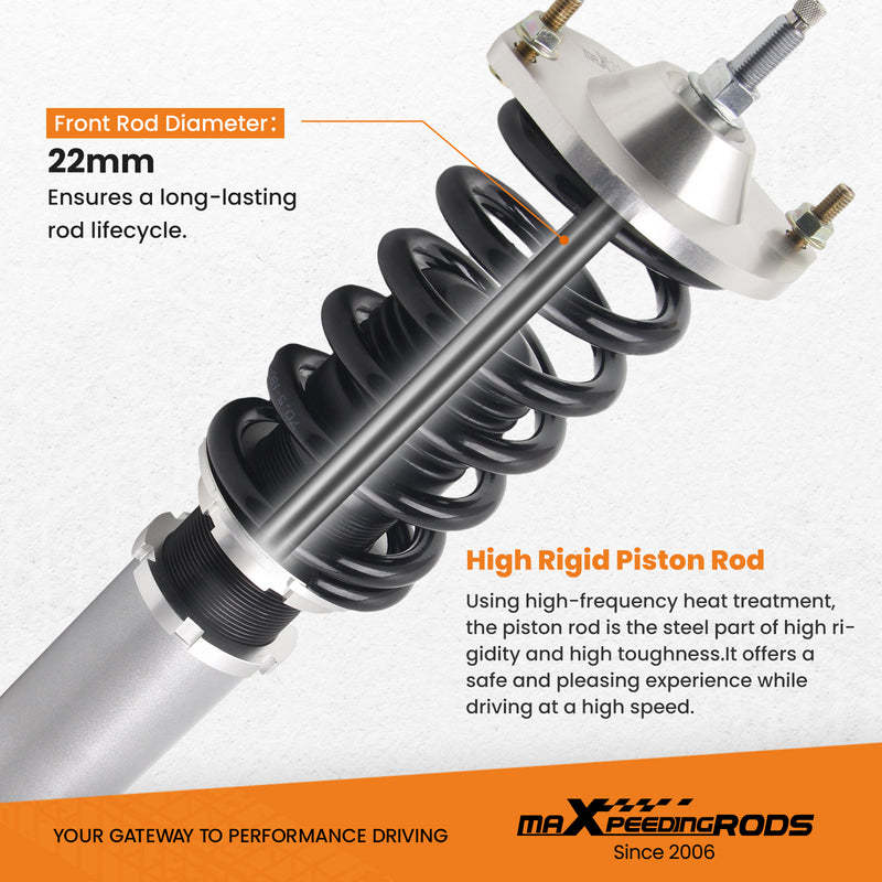 Adjustable Damper Coilover with 24 Levels For Mazda MX5 Miata MX-5 NA I NB II 1989-2005