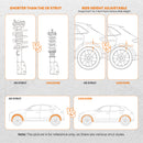 Coilover Suspension Spring Strut Kit compatible for Nissan 350Z Z33 2003 2004 2005 for INFINITI G35