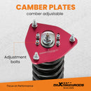 Height And Damper Adjustable Coilover Suspension Kit compatible for Subaru Impreza WRX and compatible for SAAB 9-2X 2005-2007