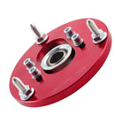 Compatible for BMW E46 98-05 316 320 323 325 328 M3 Front Red Camber Plate Top Upper Mount