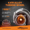 Street Billet GT35 GT3582 Turbo Cast Turbine T3 4-Bolt Turbocharger 3.0L-6.0L