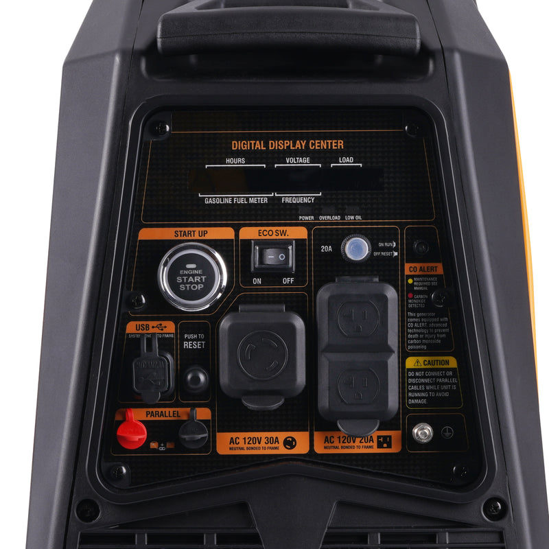 3500W Dual Fuel Inverter Generator Electric Start LPG/Gas for RV Camping Home