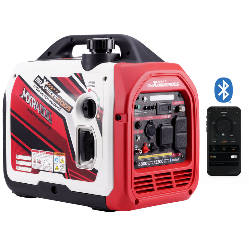 Inverter Generator 4KW 4000 Watt  Portable Gas  Quiet RV Home Backup Power with Bluetooth