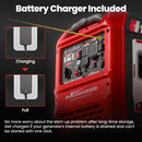 6KW 120V/240V Quiet Gasoline Inverter Generator Bluetooth Start Home Backup