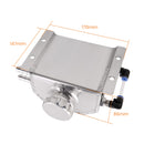 1000mL Silver Aluminum Coolant Radiator Overflow Recovery Water Tank Bottle 1L