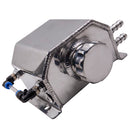 1000mL Silver Aluminum Coolant Radiator Overflow Recovery Water Tank Bottle 1L