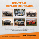 2 Packs Air Ride Suspension Bag Standard 2500 lb 1/2npt Single Port Heavy Duty