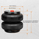 2x Universal Air Spring Bag Heavy Duty Standard 2500 lb 1/2inch npt Single Port for GMC Sierra Chevrolet Silverado