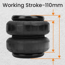 2x Universal Air Spring Bag Heavy Duty Standard 2500 lb 1/2inch npt Single Port for GMC Sierra Chevrolet Silverado