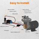 Electric Vacuum Pump Kit Mounting Hardware for Brake Booster 12 Volt 18 to 22