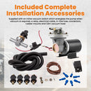 Electric Vacuum Pump Kit Mounting Hardware for Brake Booster 12 Volt 18 to 22
