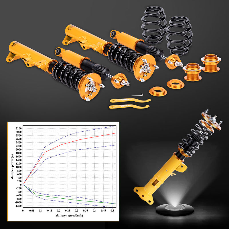 Coilover Suspension Kit 24 Way Damper compatible for BMW E36 Sedan/Coupe/Convertible 90-99