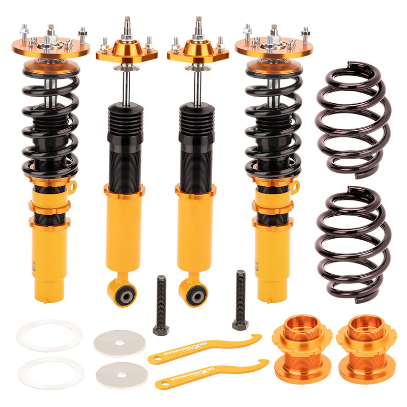 Height And Damper Adjustable Coilover Suspension Kit compatible for BMW E46 3 Series 1998-2006 325i 330i