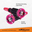 for BMW 3 E46 M3 1998-2007 Maxpeedingrods 24 Ways Adjustable Coilovers Suspension Kit
