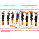 For Lancer EVOLUTION 7 8 9 Adj Height  Camber Coilovers High Performance Coilovers Struts Suspension Kit