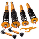 Compatible for Honda Accord 2003-2007 2 Rear Upper Camber Arms 24 Ways Adjustable Coilover Set