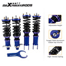 Maxpeedingrods Shock Absorbers Front and Rear Coilover Suspension Kit compatible for Honda Civic 1989-2000