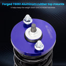 Maxpeedingrods Shock Absorbers Front and Rear Coilover Suspension Kit compatible for Honda Civic 1989-2000