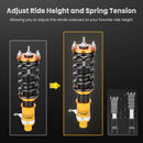 Maxpeedingrods Twin-Tube Damper Adjustable Coilover Suspension Kits compatible for Honda Civic 1988-2000