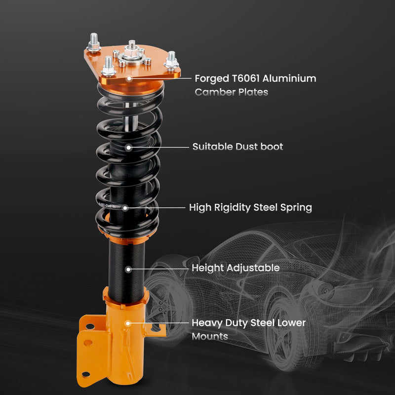 Coilovers Kit compatible for Mazda Protege SE Model 1.6L Adjustable Height Shock Struts