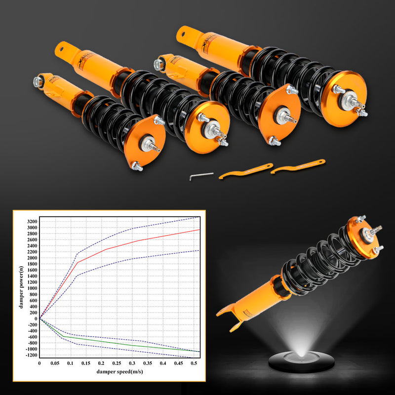 Adjustable Coilover Suspension Kit compatible for Nissan 300ZX Fairlady Z32 Strut 1990-1996