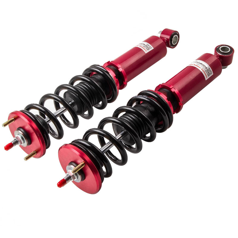 Compatible for Nissan S13 Silvia Sileighty 180/200/240SX 1989-1994 24 Ways Adjustable Red High Performance Coilover