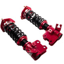 Compatible for Nissan S13 Silvia Sileighty 180/200/240SX 1989-1994 24 Ways Adjustable Red High Performance Coilover
