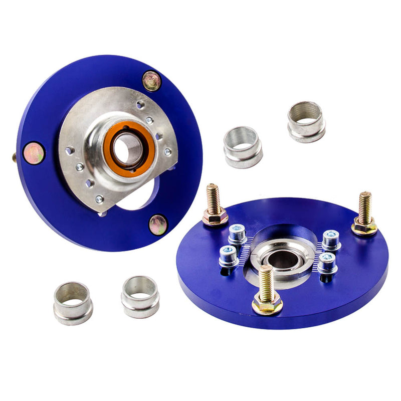 Compatible for BMW E46 320i 323i 328Ci 330xi M3 Coilover Pillowball Front Camber Plate Blue