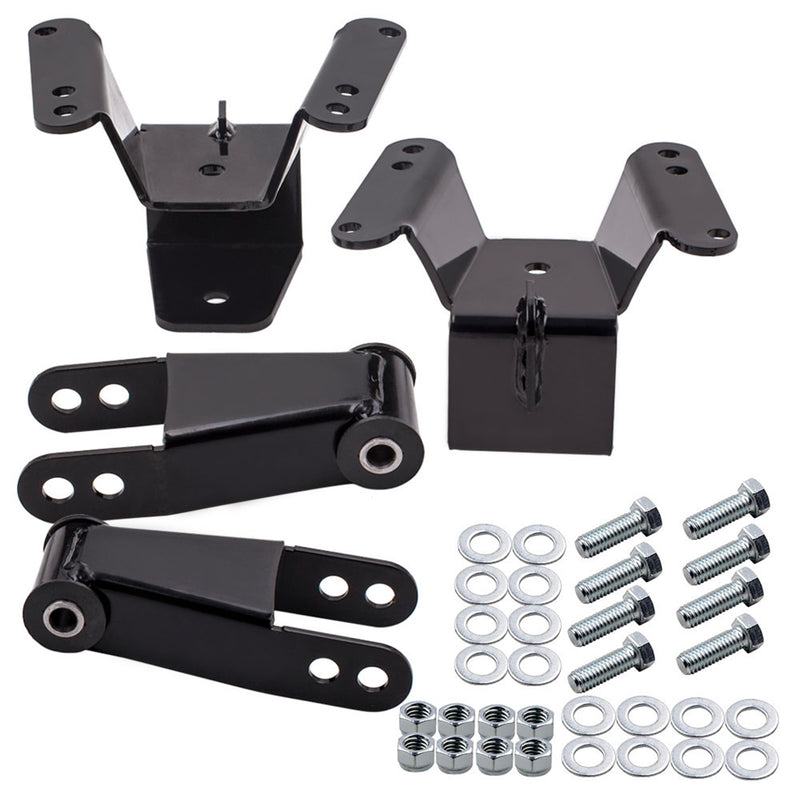 Drop Lowering Kit 4 Rear Drop Hanger compatible for GMC C10 1973-87 2WD