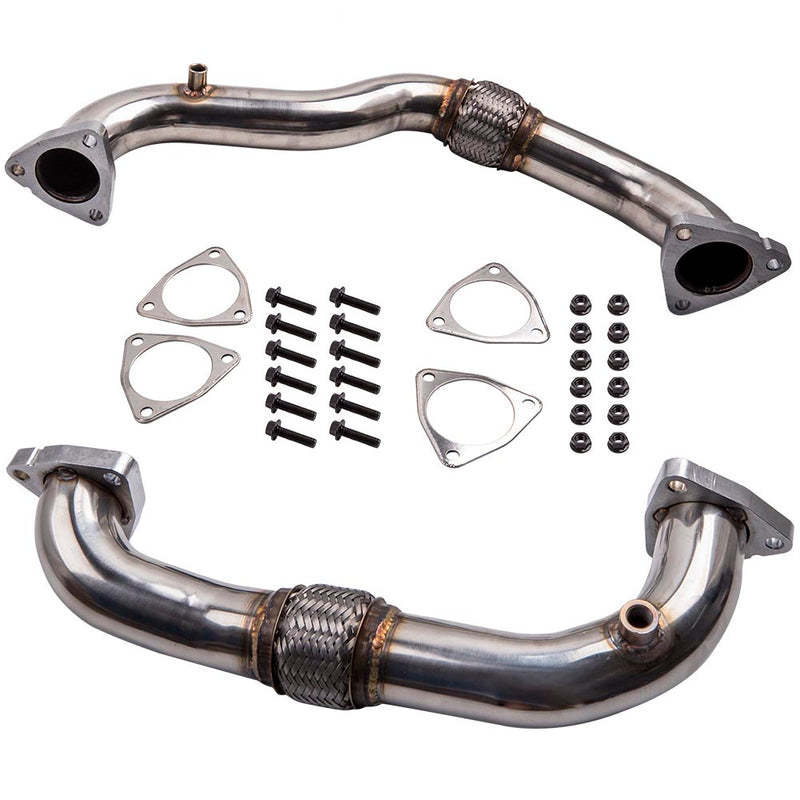 Super Duty Exhaust Turbocharger Up Pipe Set compatible for Ford 6.4L Powerstroke Diesel V8
