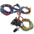 21 Circuit Wiring Harness compatible for CHEVY compatible for FORD Hotrod UNIVERSAL Extra long Wires
