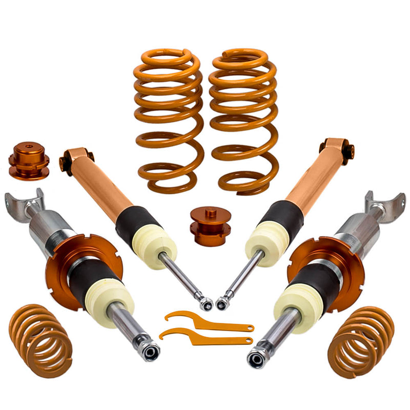 Adjustable Coilover F/R Spring Kit compatible for AUDI A4 8E B6 (B7 Facelift) year 00-08