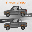 2 Front Rear Leveling Lift Kit compatible for Geo/Chevy Tracker for Suzuki Sidekick 1989-1998