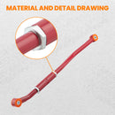 Front Adjustable Track Bar 2-6 Lift Red Compatible for Dodge Ram 2003-2009 with 2-6 lift